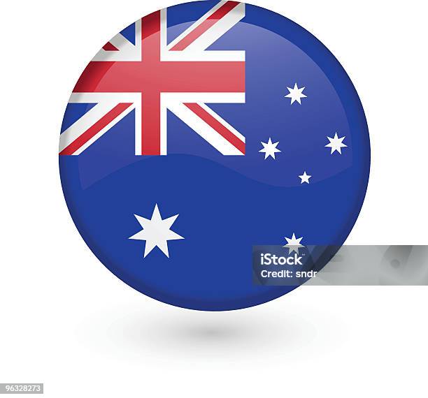 Vecteur De Bouton Drapeau Australien Vecteurs libres de droits et plus d'images vectorielles de Australie - Australie, Badge, Bouton poussoir