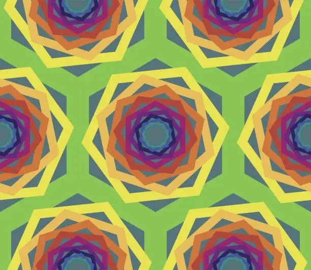 Vector illustration of hexagonal seamless pattern
