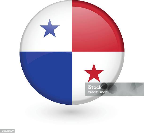 Ilustración de Bandera Panameña Vector Botón y más Vectores Libres de Derechos de Ciudad de Panamá - Panamá - Ciudad de Panamá - Panamá, Panamá, Bandera