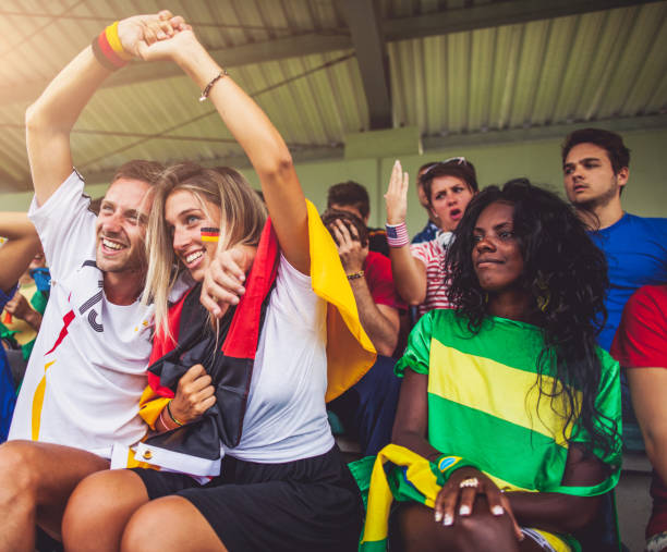 istock Soccer championship supporters: Germany fans 963287076