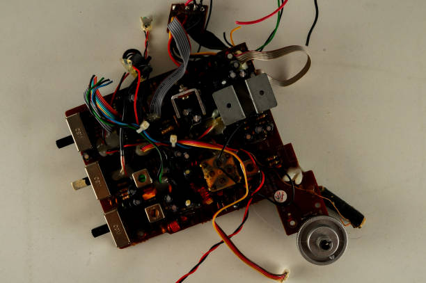 istock Close-up of circuit pc board 963295482