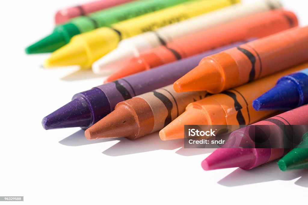 Lápis colorido - Royalty-free Branco Foto de stock