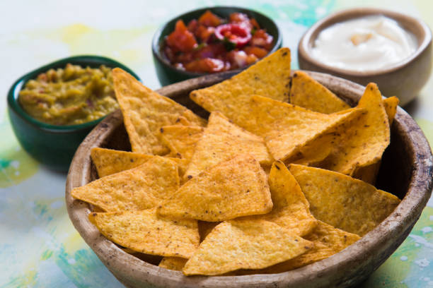 istock Nachos, mexican meal with tortilla chips 963299388