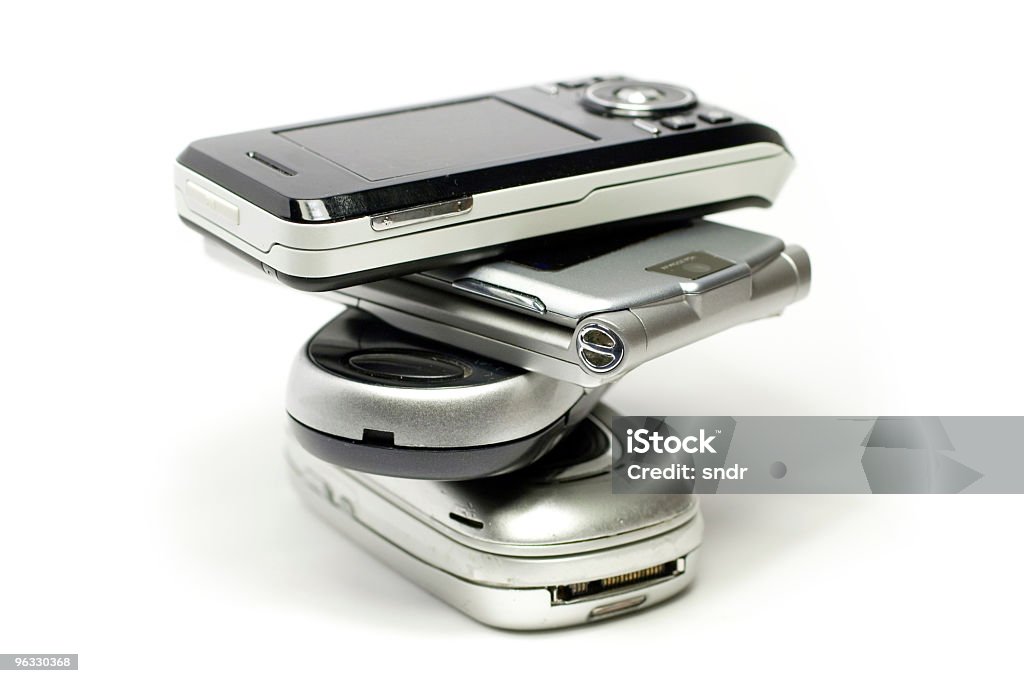 Stos telefonów komórkowych - Zbiór zdjęć royalty-free (Bez ludzi)