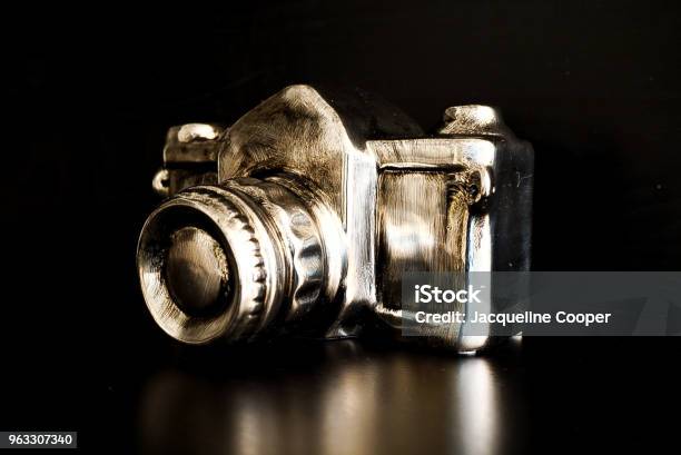Camera Frame Silver A Silver And Gold Camera Stock Photo - Download Image Now - Art, Border ...