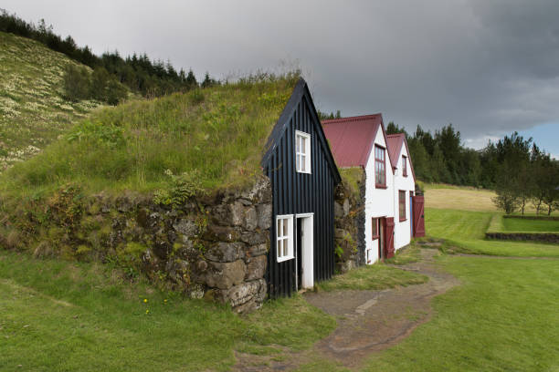 exterior of the Grafarkirkja in Höfðaströnd in North Iceland; Höfðaströnd, Iceland