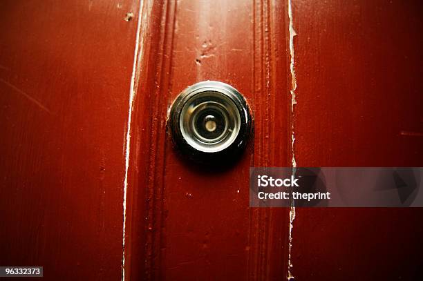 Whos There Stock Photo - Download Image Now - Peephole, Bizarre, Color Image