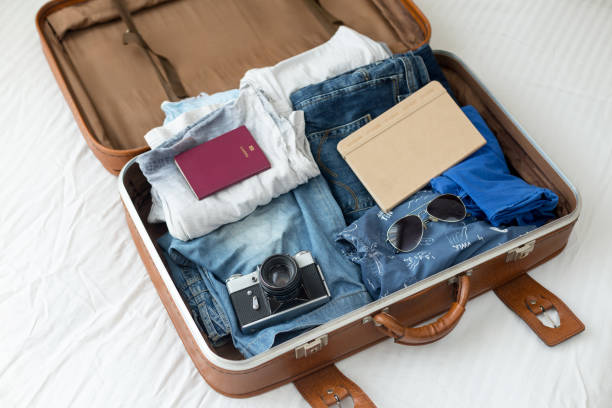 Contest Dinkarville scrapbook Luggage With Clothes Other Items Stock Photo - Download Image Now -  Suitcase, Open, Travel - iStock
