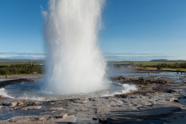 istock Strokkur geyser eruption, Iceland 963326894