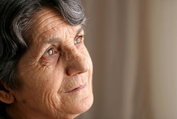istock Pensive senior woman 96333855