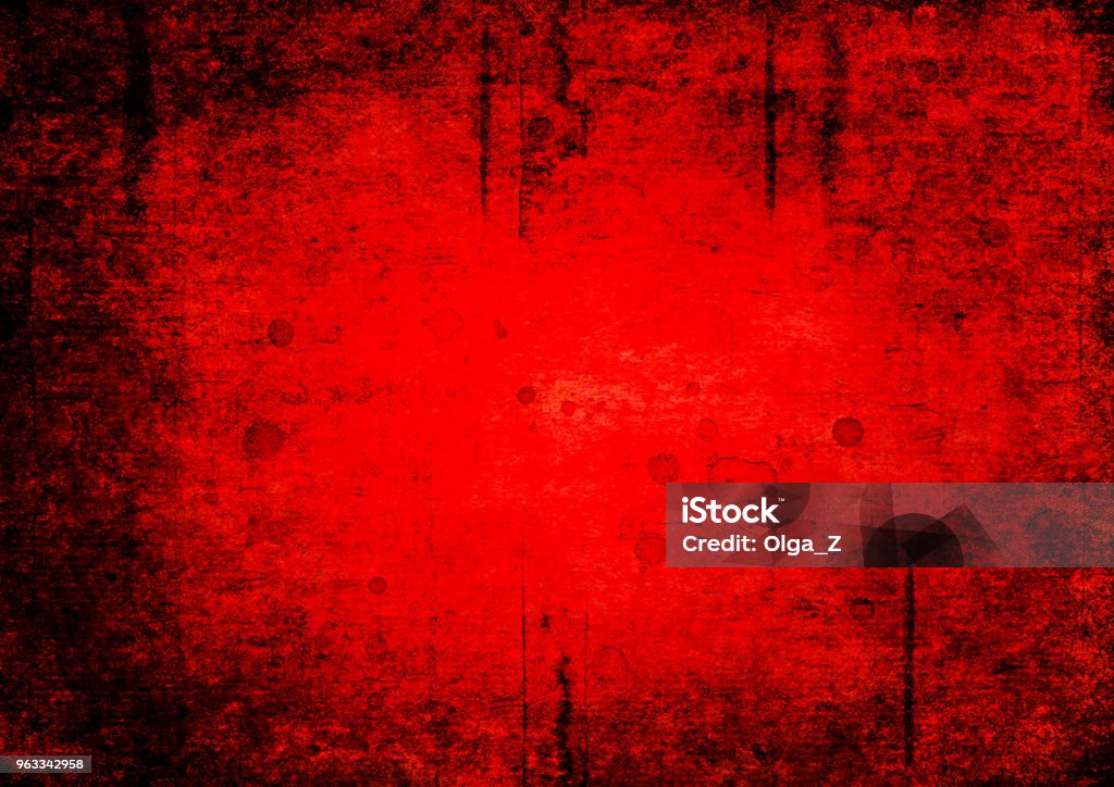 Bloody grunge abstract texture background Bloody blood red grunge background. Vntage abstract texture background. Watercolor hand drawn aged pattern with space for text and red blood blots. Red watercolour illustration. Art rough urban style. Horror stock vector