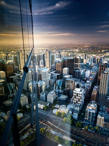 Melbourne city from Eureka Sky Deck