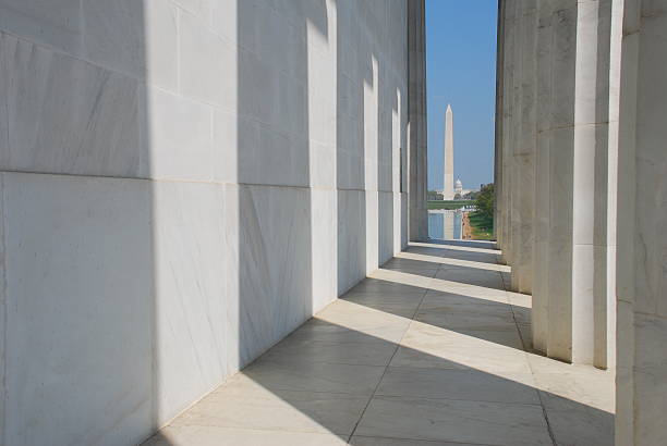 istock Washington Monument viewed from the Lincoln Memorial 96334629