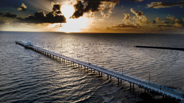 istock Shorncliffe Pier Drone Brisbane Queensland 963346328