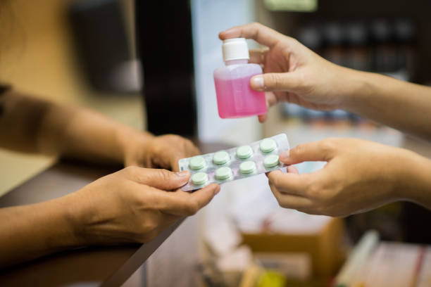 Pharmacist filing a perscription