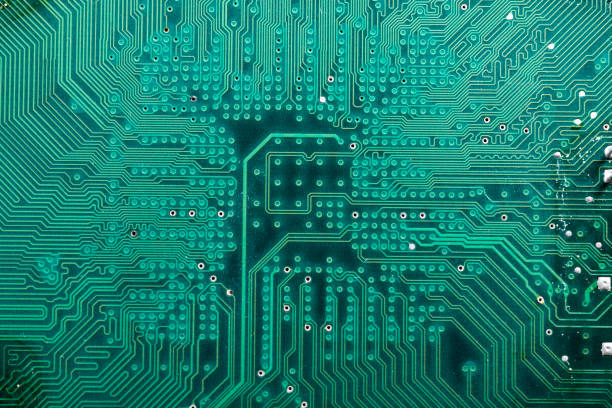 istock Mainboard IT Concept. abstract electronic circuit board. Green used mainboard texture background - can use to display or montage on products 963370828