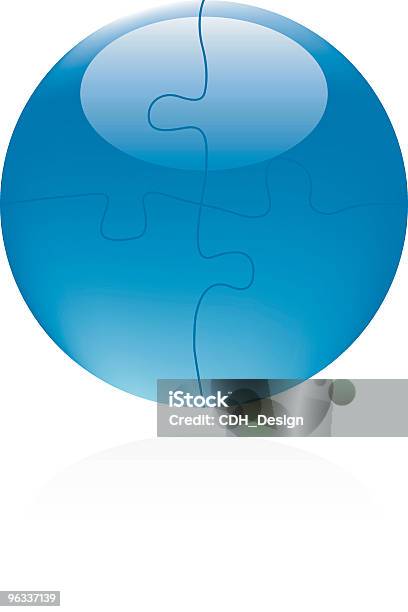 Puzzle Ball Vector Stock Illustration - Download Image Now - Blue, Challenge, Color Image