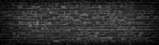 istock black brick wall, texture of dark brickwork close-up 963375202