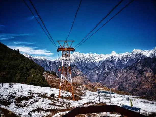 A day spent skiing in the beautiful snow covered Auli hills