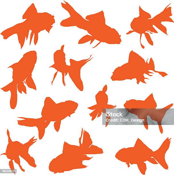 Goldfish Vectors Stock Illustration - Download Image Now - Goldfish, Color Image, Fish