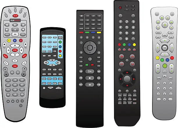 Vector illustration of Vector Remotes