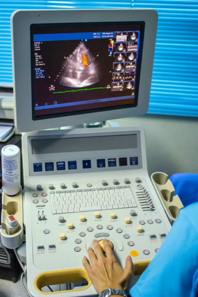 istock Echocardiogram to patient in hospital 963388948