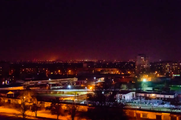 istock View on the midnight city Kremenchug, Ukraine 963390898