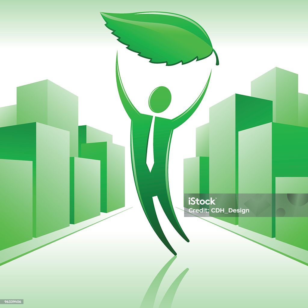 Urban vert - clipart vectoriel de Affaires libre de droits