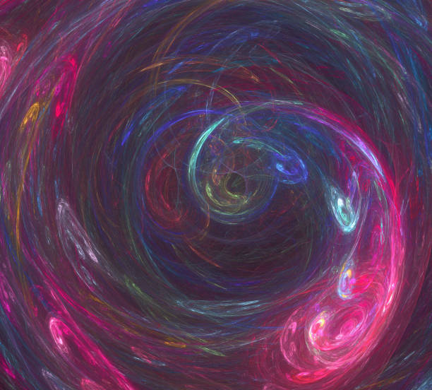 istock image of one Digital Fractal on Black Color 963394970