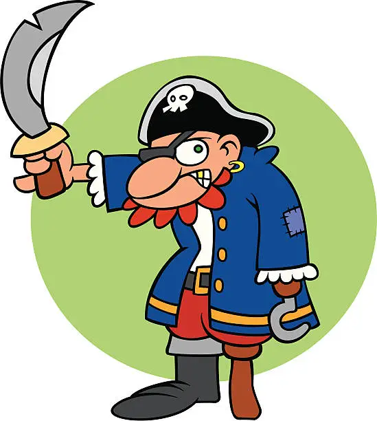Vector illustration of Pirate...Arrrg!