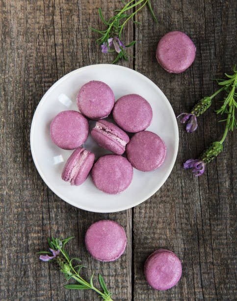 istock french macarons with lavender flavor 963397890
