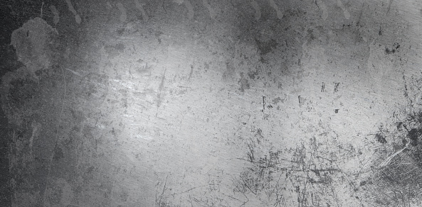 Old and dirty Brushed steel plate background texture horizontal