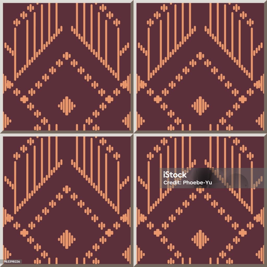 Tile Stitching Pattern Ceramic Tile Pattern Stitch Line Check Polygon Geometry Stock ...