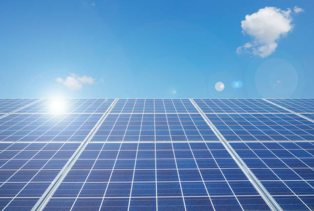 close up of the solar panels