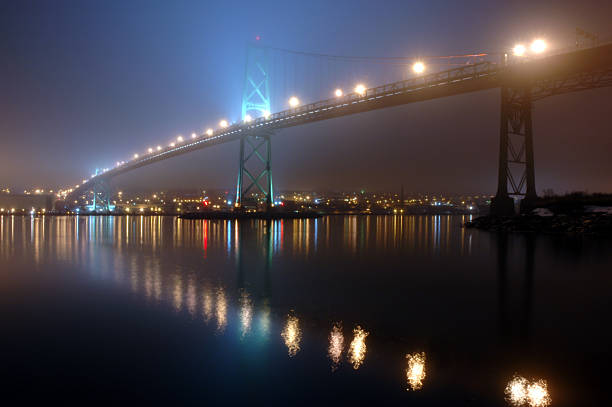 istock Urban Bridge in Fog 96340351