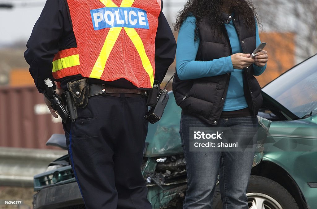 Scena dell'incidente - Foto stock royalty-free di Forze di polizia