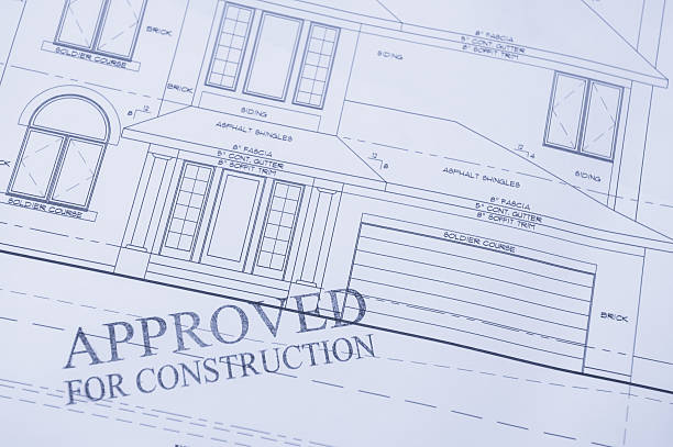 Approved for Construction stock photo