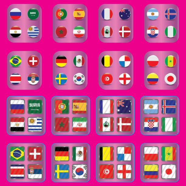 illustrazioni stock, clip art, cartoni animati e icone di tendenza di bandiere vettoriali del paese. grafico informativo delle bandiere del paese. - belgium morocco