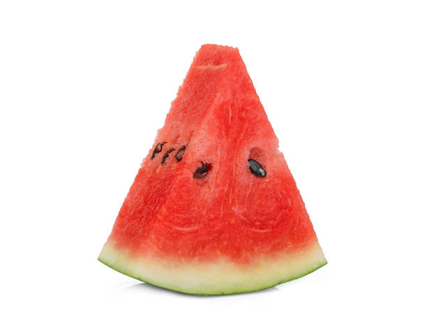 istock sinlge sliced fresh watermelon isolated on white background 963411798