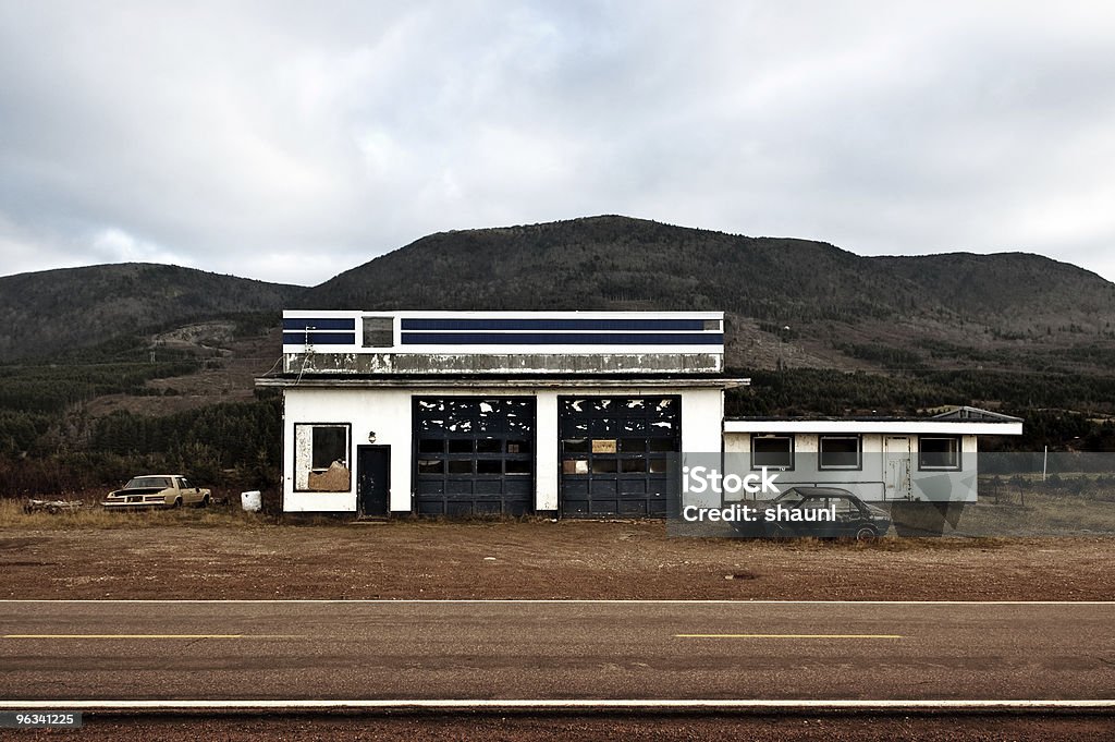 Estación de Gas - Foto de stock de Abandonado libre de derechos