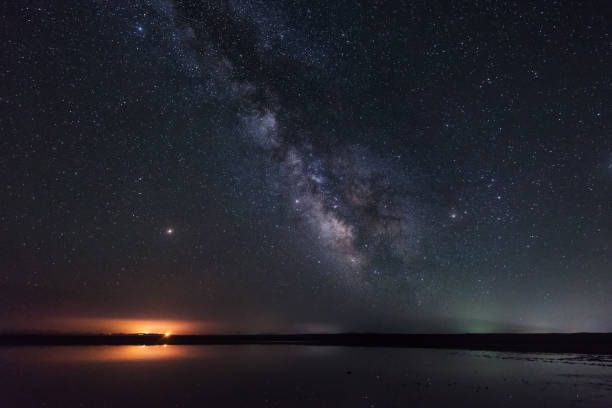 istock The Milky Way on the grassland is very beautiful 963423156