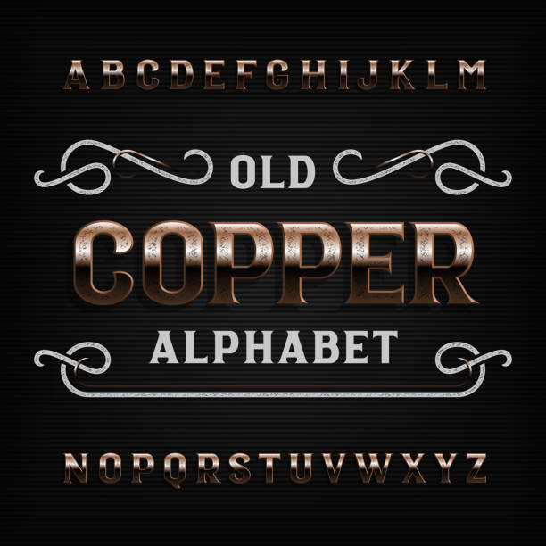 Copper Words Lettering 4,200+ Copper Letters Stock Illustrations, Royalty-Free Vector Graphics ...