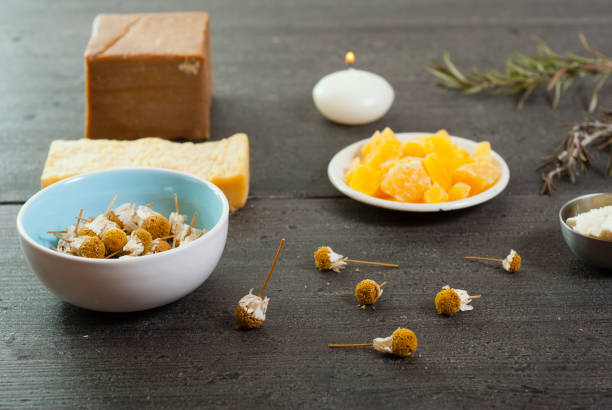 istock Soap, bees wax, shea butter 963427880
