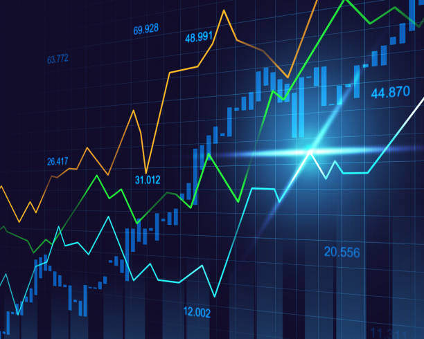 istock Stock market or forex trading graph in graphic concept 963428192