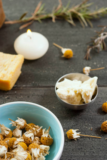 istock Soap, bees wax, shea butter 963429280