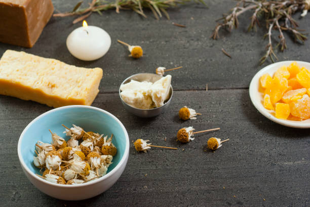 istock Soap, bees wax, shea butter 963431416
