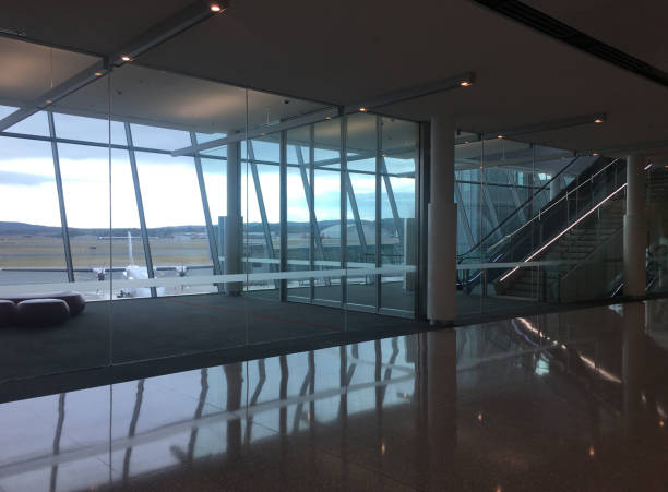 istock Airport glass windows 963431686