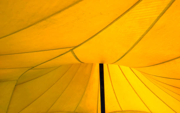 istock big yellow awning for sun protection 963434240
