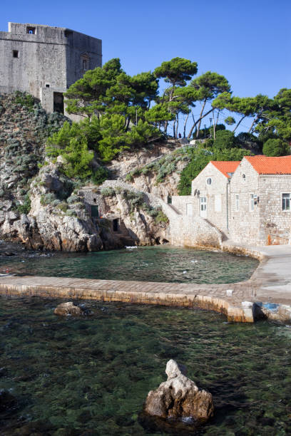 istock Small Bay with Pier in Dubrovnik 963436774