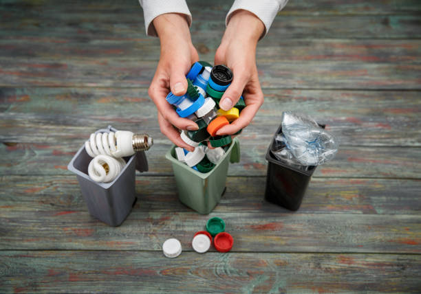 istock Ecology concept, a lot of recyclable objects in containers 963455174